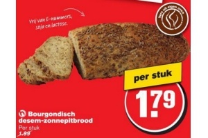 bourgondisch desem zonnepitbrood