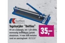 tegelsnijder uniflies