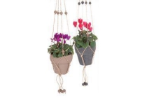 bloempot met macrame hanger