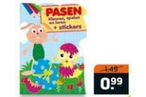 paas kleur en stickerboek