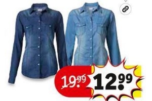 dames spijkerblouse