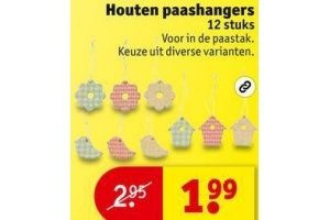 houten paashangers