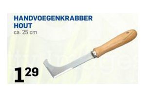 handvoegenkrabber hout