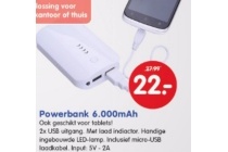 powerbank 6 000 mah