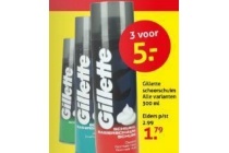 alle gillete scheerschuim varianten 300 ml