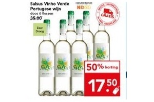 salsus vinho verde portugese wijn