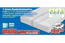 7 zones koudschuimmatras aloe vera