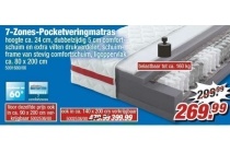 7 zones pocketveringmatras