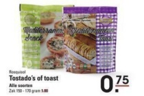 tostado s of toast voor eur0 75