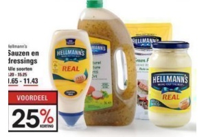 hellmann s sauzen en dressings voor eur1 65