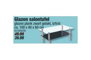 glazen salontafel