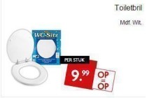 toiletbril mdf wit
