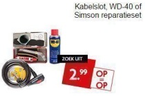 kabelslot wd 40 of simson reparatieset