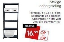 stevige opbergstelling