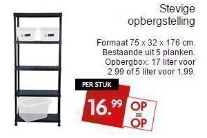 stevige opbergstelling