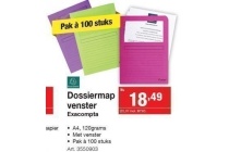 dossiermap venster