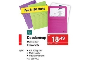 dossiermap venster