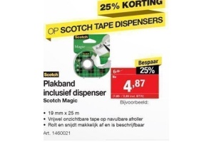 plakband inclusief dispenser