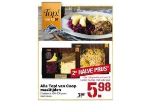 alle top van coop maaltijden