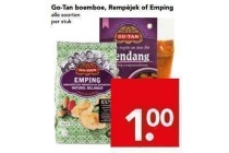 go tan boemboe rempejek of emping