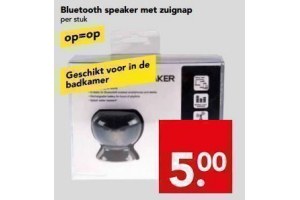 bluetooth speaker met zuignap