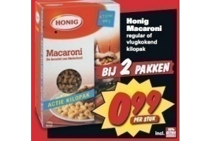 honig macaroni regular of vlugkokend kilopak