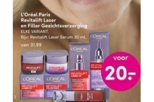 l oreal paris revitalift laser en filler gezichtsverzorging voor eur20