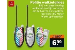 politie walkie talkies