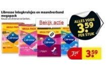 libresse inlegkruisjes en maandverband megapack