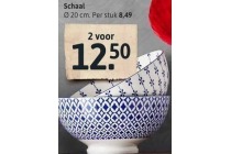 serviesgoed mediterranean blue schaal 2 voor eur12 50