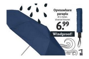 opvouwbare paraplu voor eur6 99