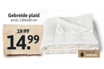 gebreide plaid