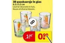 3d paaskaarsje in glas