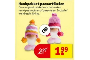 haakpakket paasartikelen