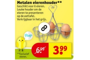 metalen eierenhouder