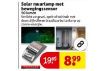 solar muurlamp met bewegingssensor