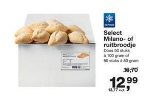 select milano of ruitbroodje