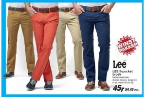 lee 5 pocket broek