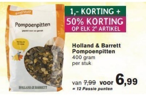 holland en barrett pompoenpitten