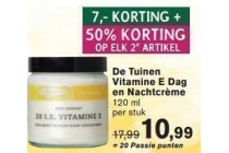 de tuinen vitamine e dag en nachtcreme