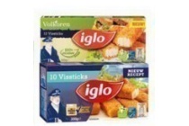 iglo vissticks spinazie of rode kool