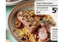 varkenshaas bruschetta
