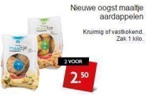 nieuwe oogst maaltje aardappelen