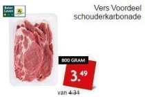 vers voordeel schouderkarbonade