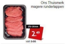 ons thuismerk magere runderlappen
