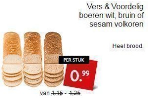vers en voordelig boeren wit bruin of sesam volkoren