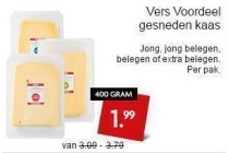 vers voordeel gesneden kaas