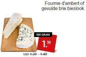 fourme d ambert of gevulde brie bieslook