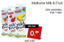 melkunie milk en fruit