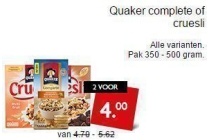 quaker complete of cruesli